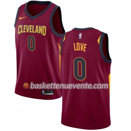 Maillot Basket Cleveland Cavaliers Kevin Love 0 Nike 2017-18 Rouge Swingman - Homme